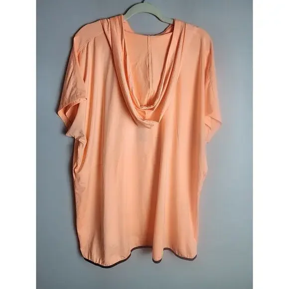 Livi Active lightweight hooded 1/4 zip vest sz 26/28 kangaroo pocket sleeveless - Picture 2 of 9